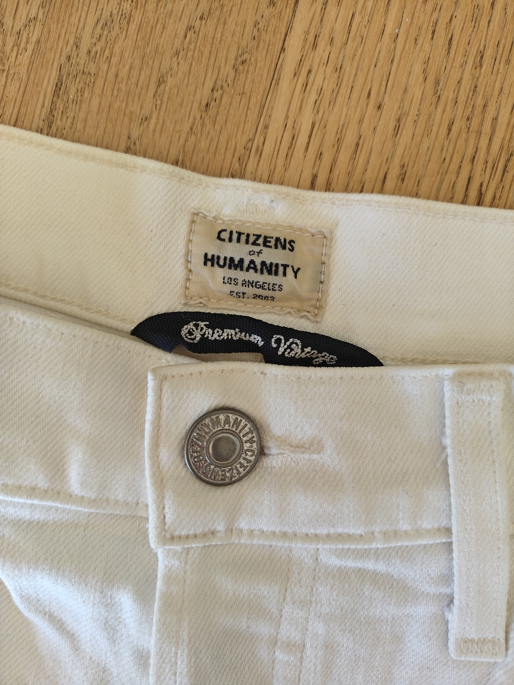 Citizens of Humanity Olivia Crop High Rise Slim White Jeans Size 28 - Picture 3 of 7
